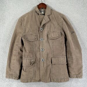 Spiewak Military Jacket‎ Mens S Green Field Parka Aged Cotton Quilted Thinsulate